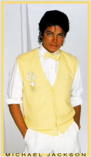 Michael Jackson Poster Vintage King of Pop Yellow Vest Fashion Wall Art Decor