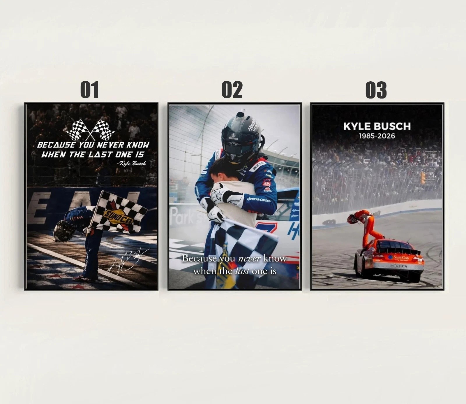 Inspired Kyle Busch 8 Racing Poster