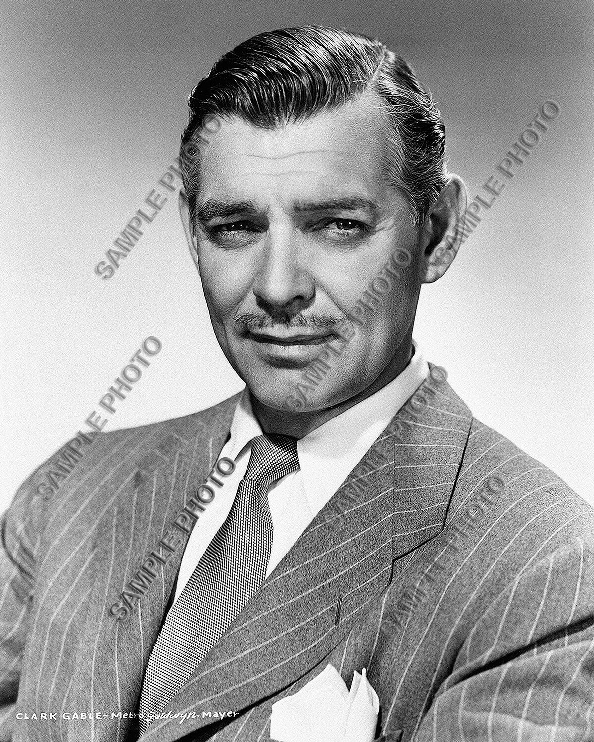 CLARK GABLE AMERICAN ACTOR HOLLYWOOD 8X10 PHOTO