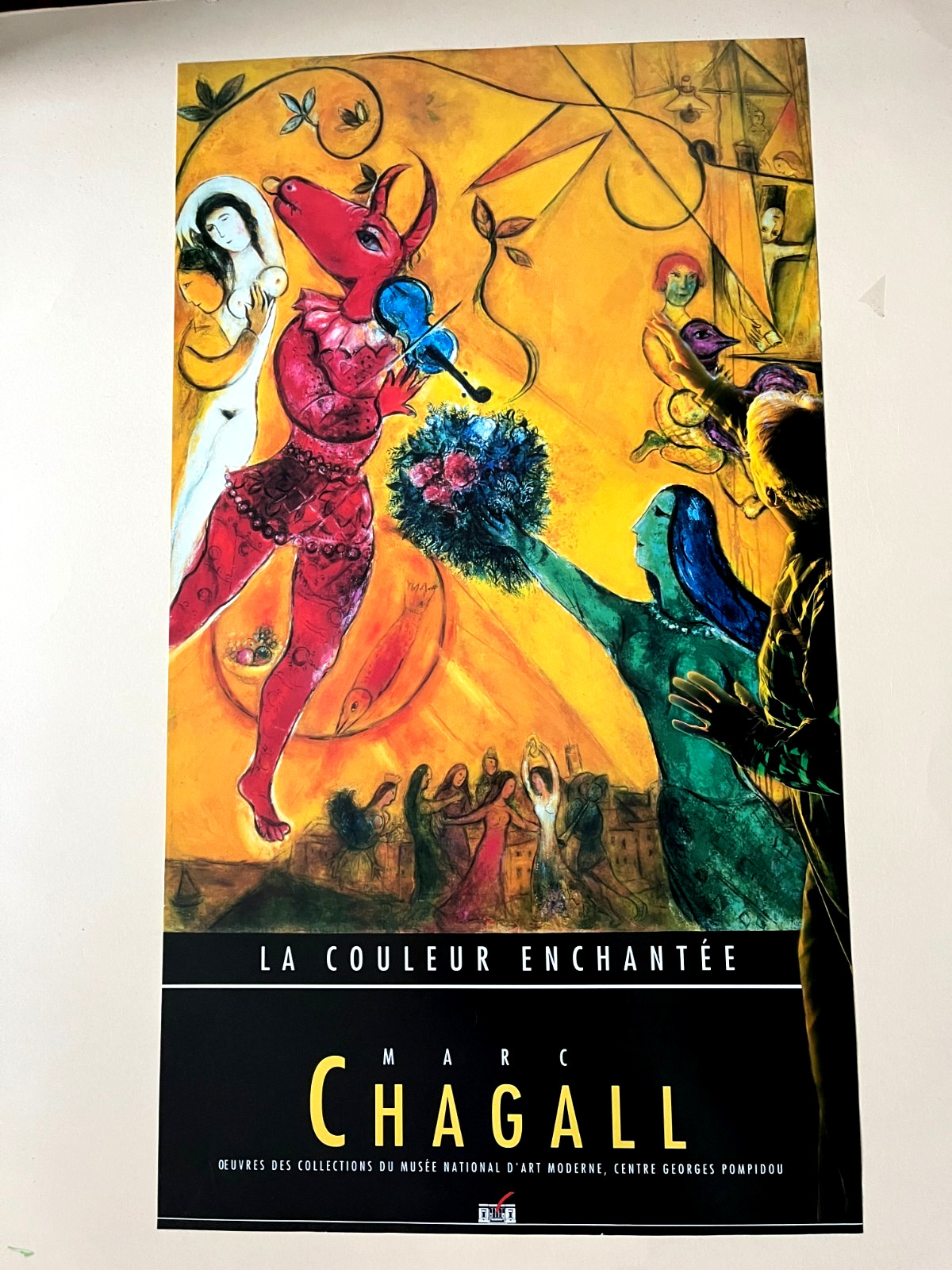 Marc Chagall La Couleur Enchantee Original Poster