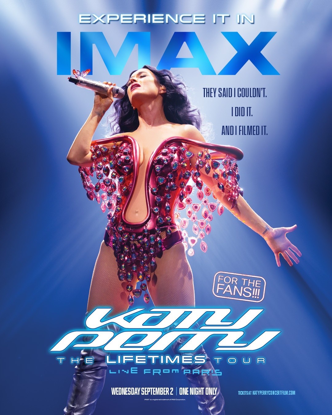 Experience Katy Perry -The Lifetimes Tour Live From Paris Poster