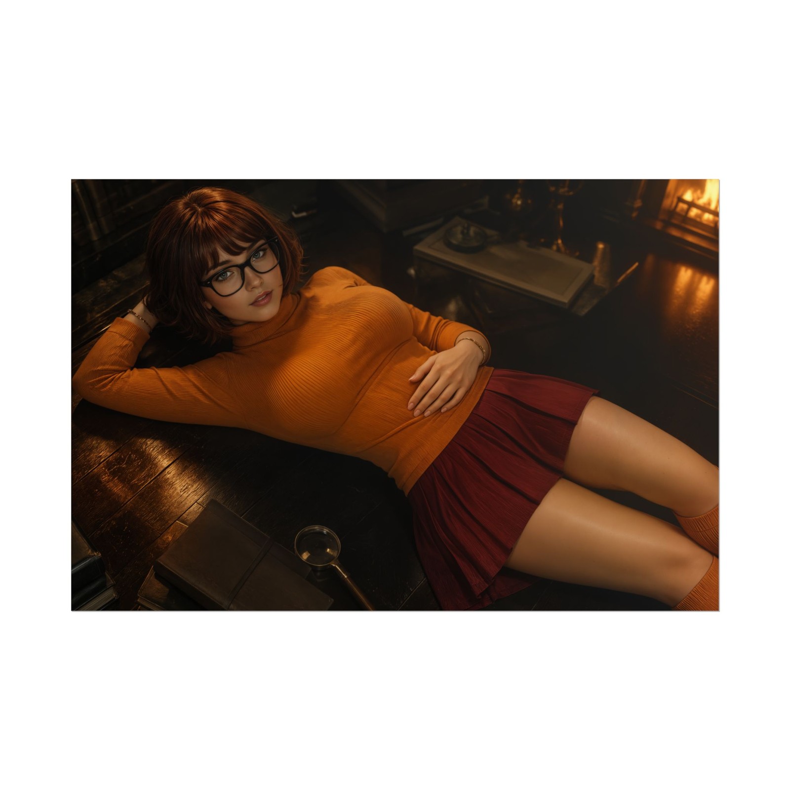 Velma Dinkley Scooby-Doo Poster Classic Cartoon Wall Art Print
