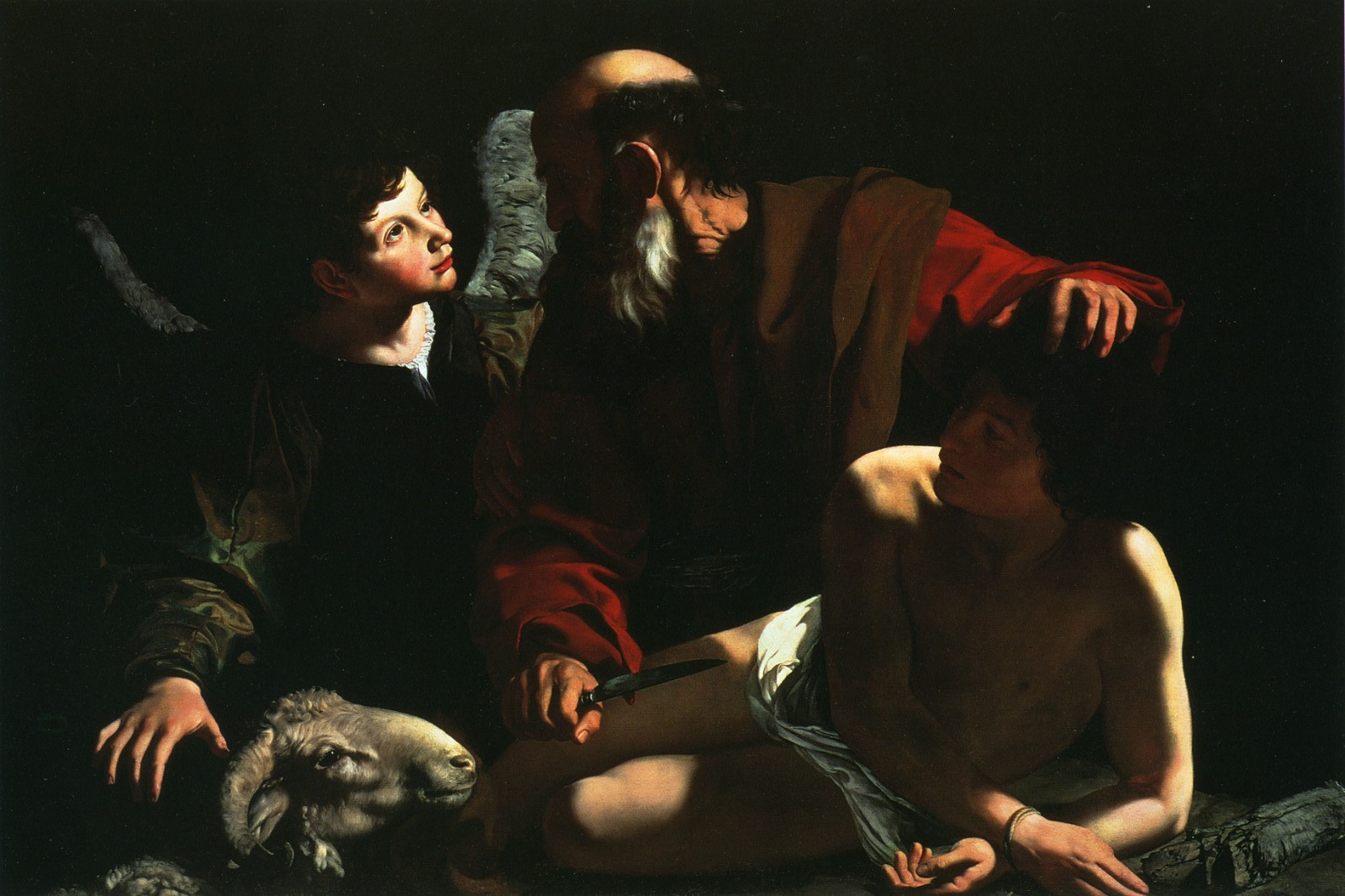 Caravaggio Fine Art Poster Print The Sacrifice of Isaac II