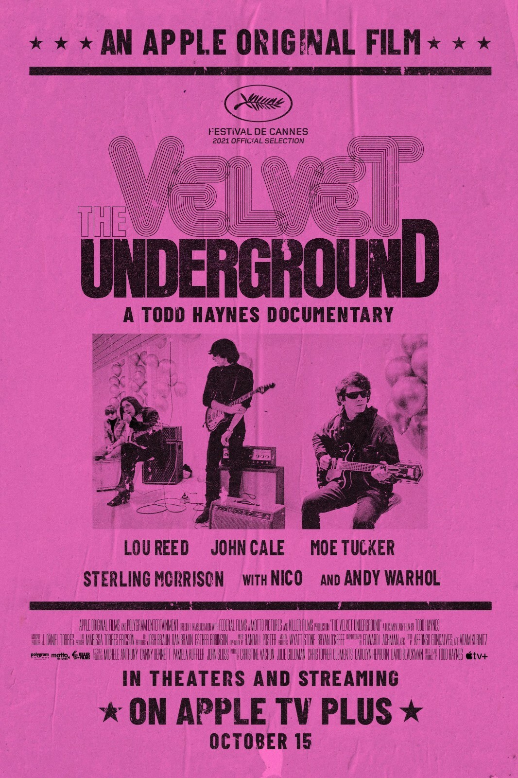 The Velvet Underground movie poster (b) : 11 x 17 inches