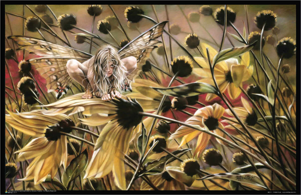 Chameleon by Sheila Wolk Fairy Mini Poster – 17″ x 11″