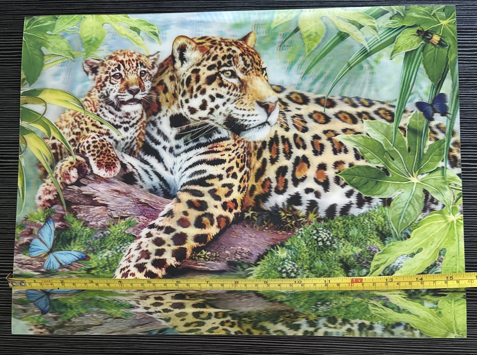 “Jaguars By The Pool” Howard Robinson 2014 3D Poster 15.5X12”