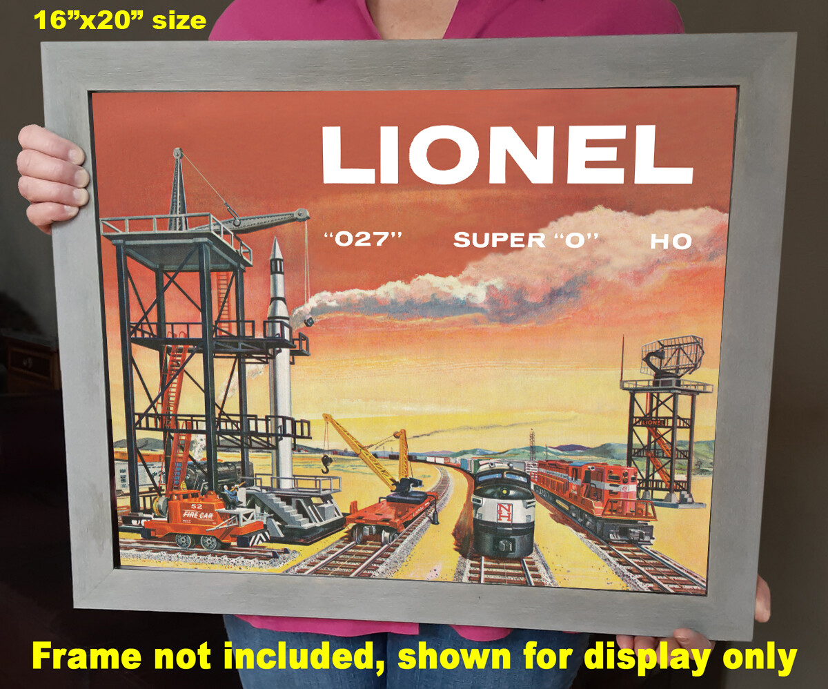 Lionel Rocket Train – 1958 Vintage-Style Poster