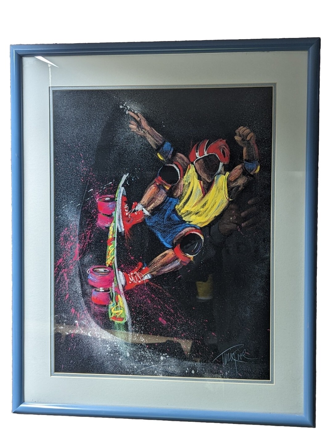Terry Rose, 🌹 Framed Autographed Litho, Skateboarder