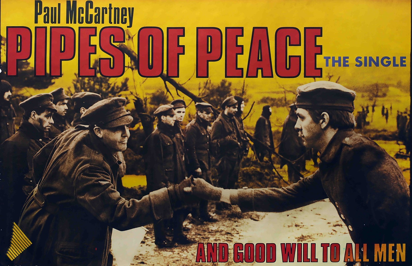 Paul McCartney 1983 Pipes Of Peace Framed Concert Poster
