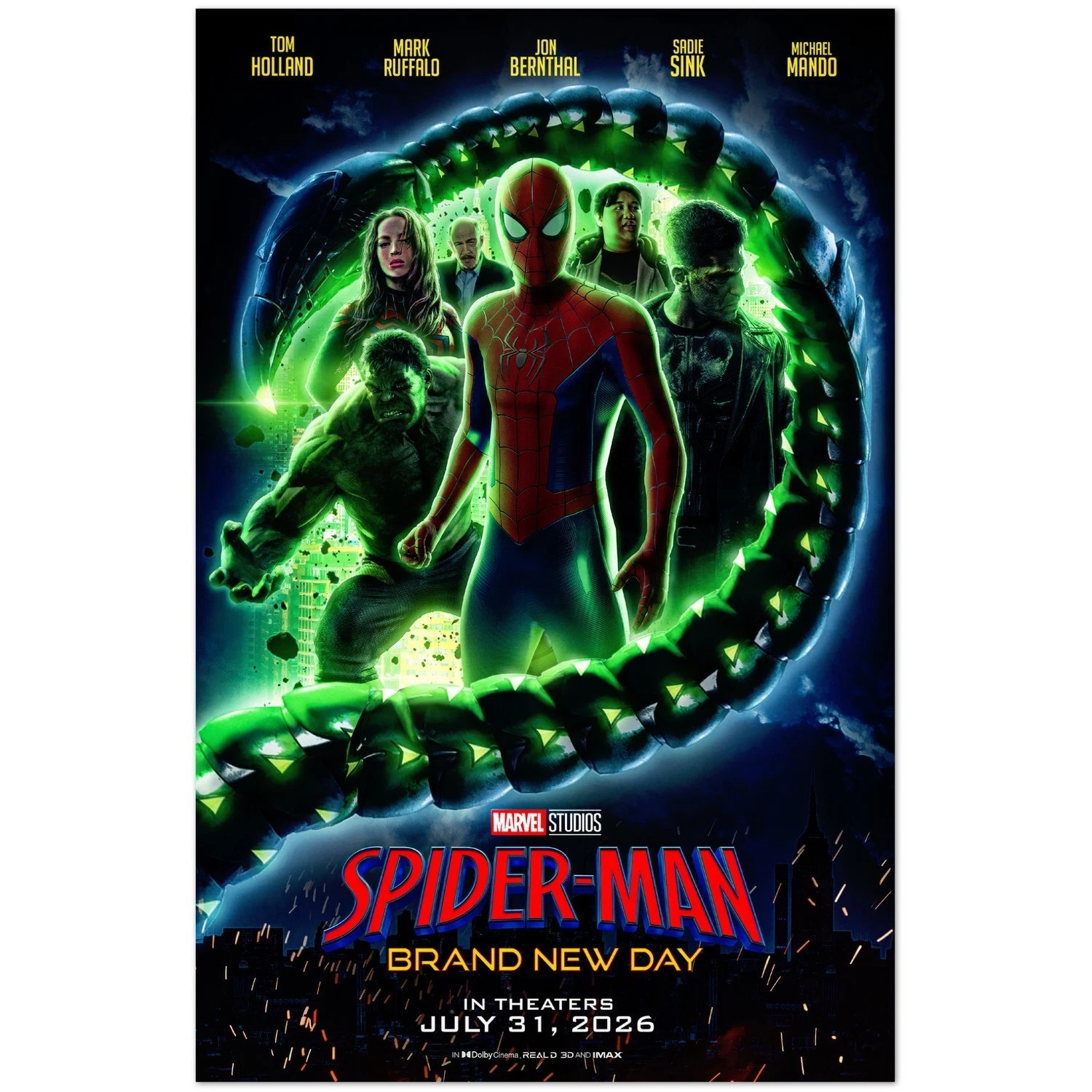 Spider Man Brand New Day July 31 2026 Movie Poster