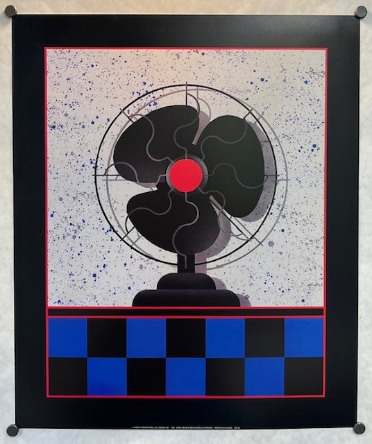 Fan by Ernst Meier- New/Old Stock Vintage Poster Print , Athena 1987