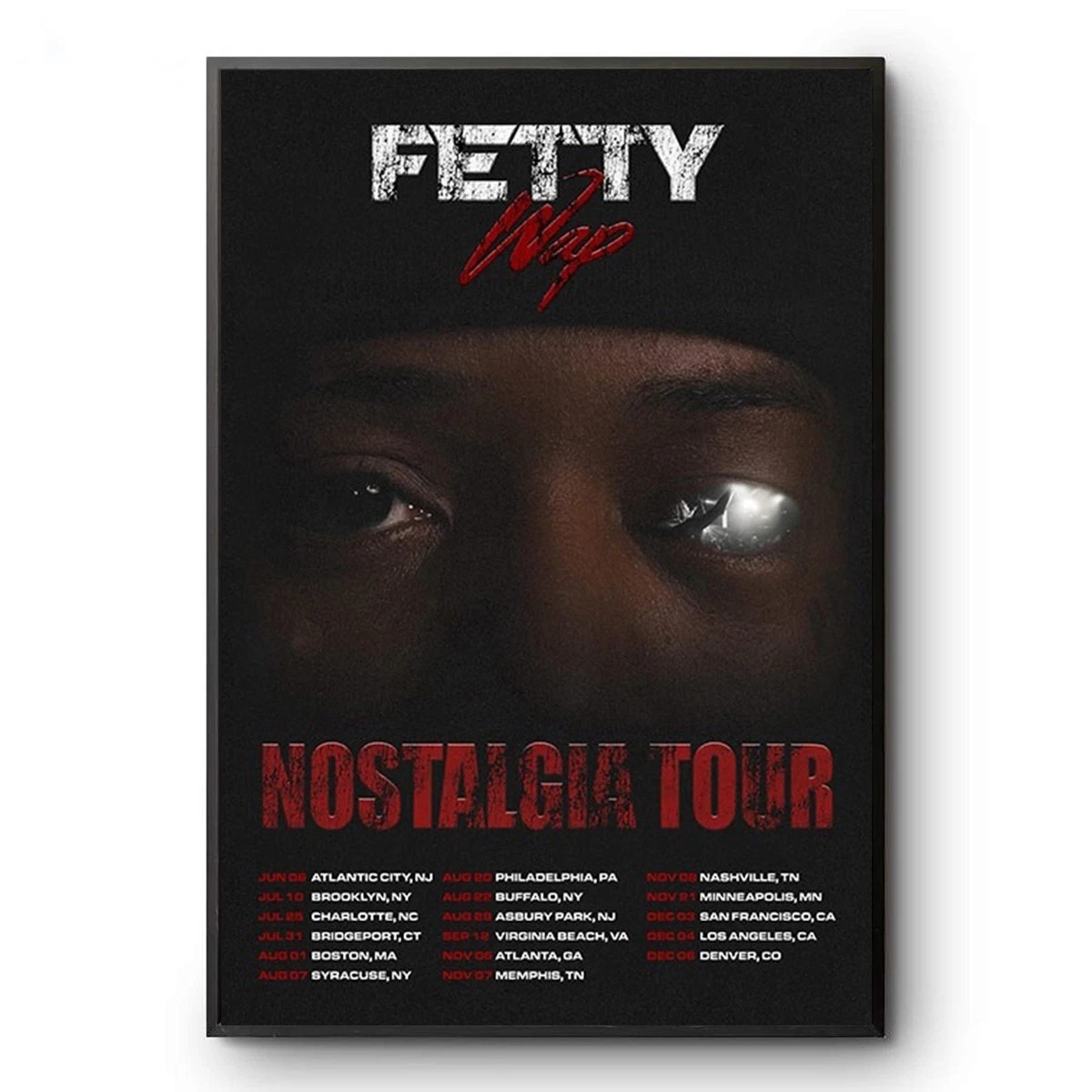 Fetty Wap Nostalgia Tour 2026 Hip Hop Concert Schedule Poster