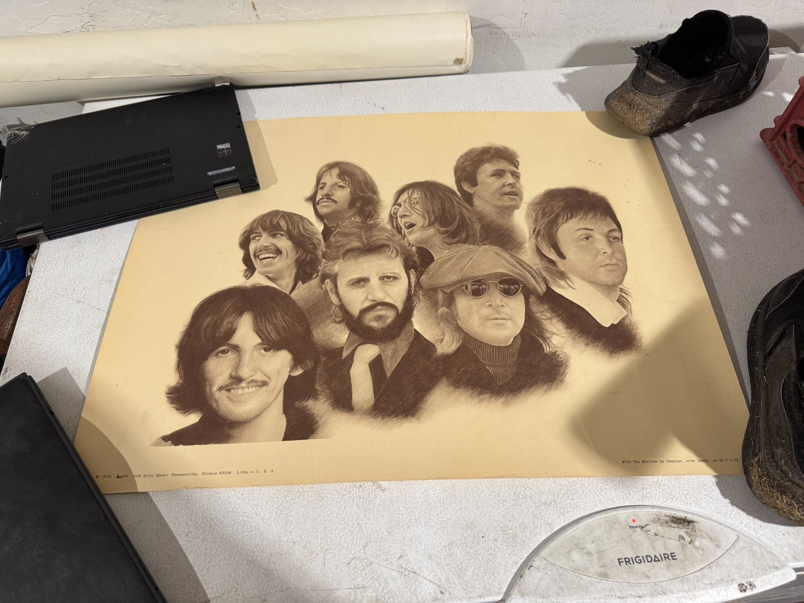 Original Vntg 1979 The Beatles By Chaplan Poster Memorabilia #730