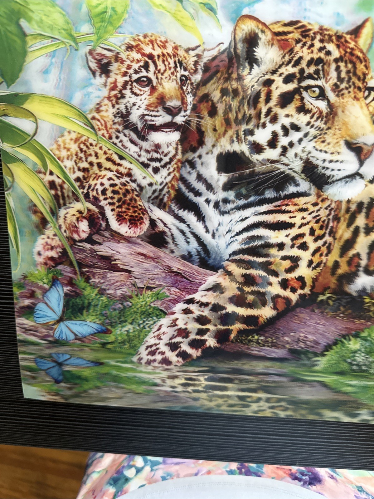 “Jaguars By The Pool” Howard Robinson 2014 3D Poster 15.5X12”