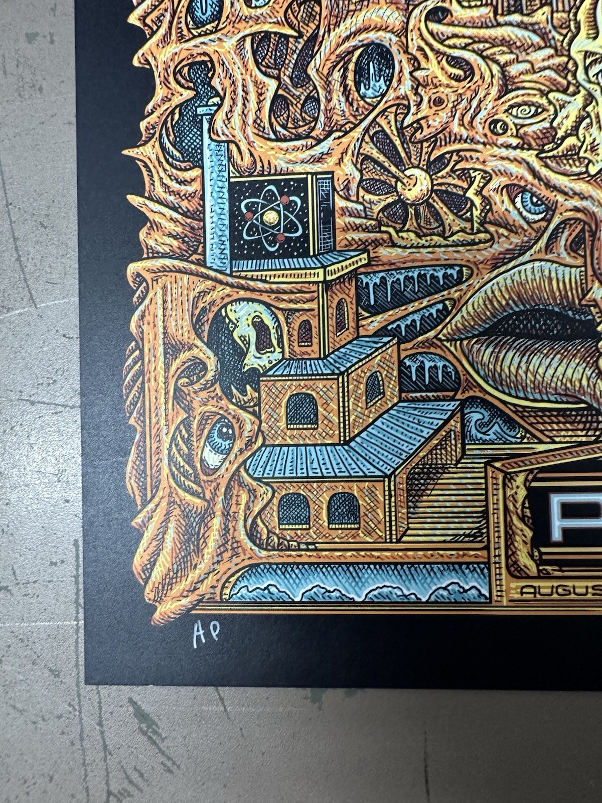 Pretty Lights VIP Poster Red Rocks 8/2-3,2024 Signed A/P Owen Murphy