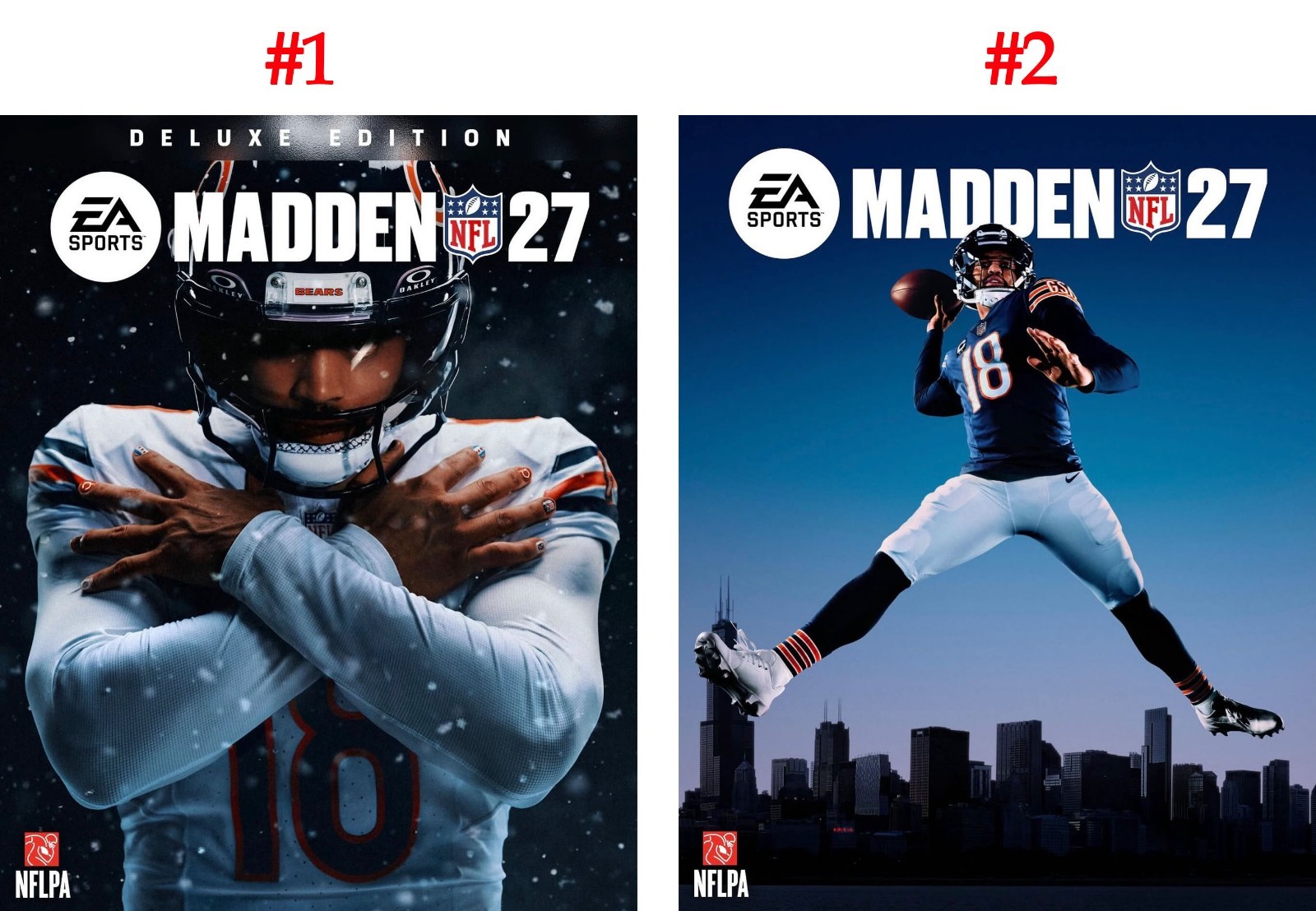 EA Sports NFL Madden 27 Caleb Williams Chicago Bears Cover Athlete Poster