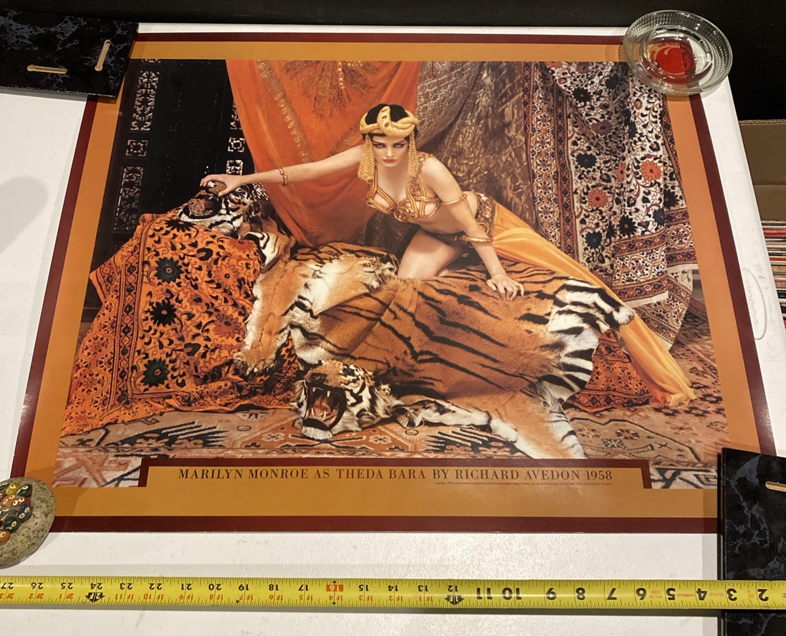 Vintage Original Richard Avedon Marilyn Monroe Theda Bara Photograpy Poster 1958