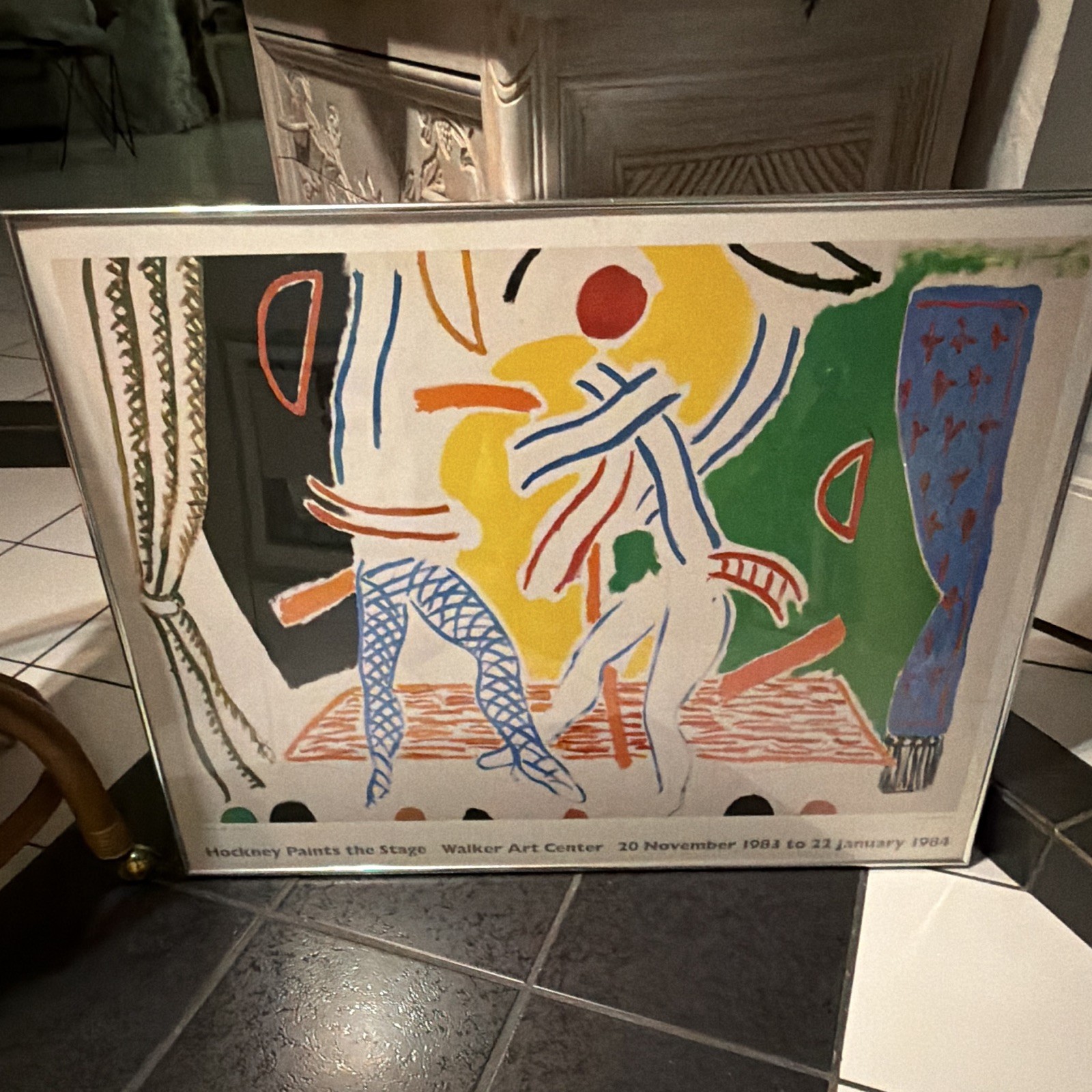David Hockney Hockney Paints the Stage Poster Framed Walker Art Center 1983