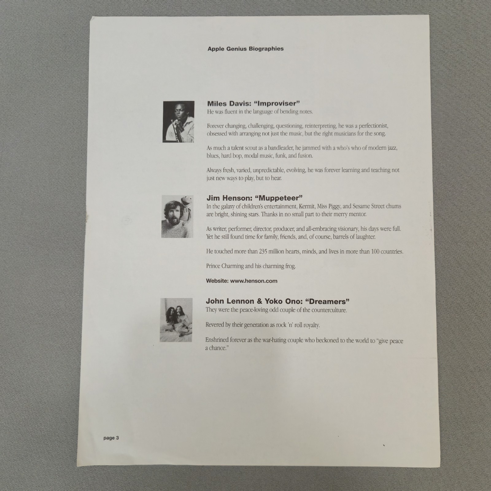 Apple Think Different Educator Series 2000 Complete 10 Poster Set + Mailer