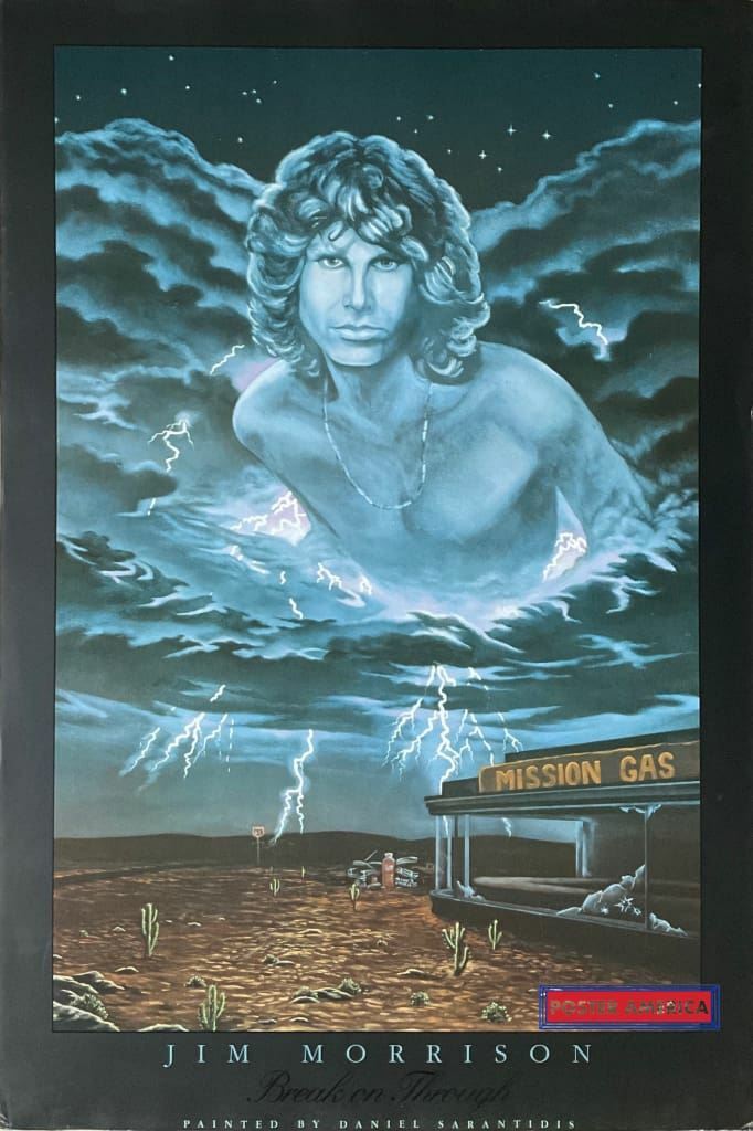 Jim Morrison Break on Through Painted by Daniel Sarantidis Poster 24 x 36