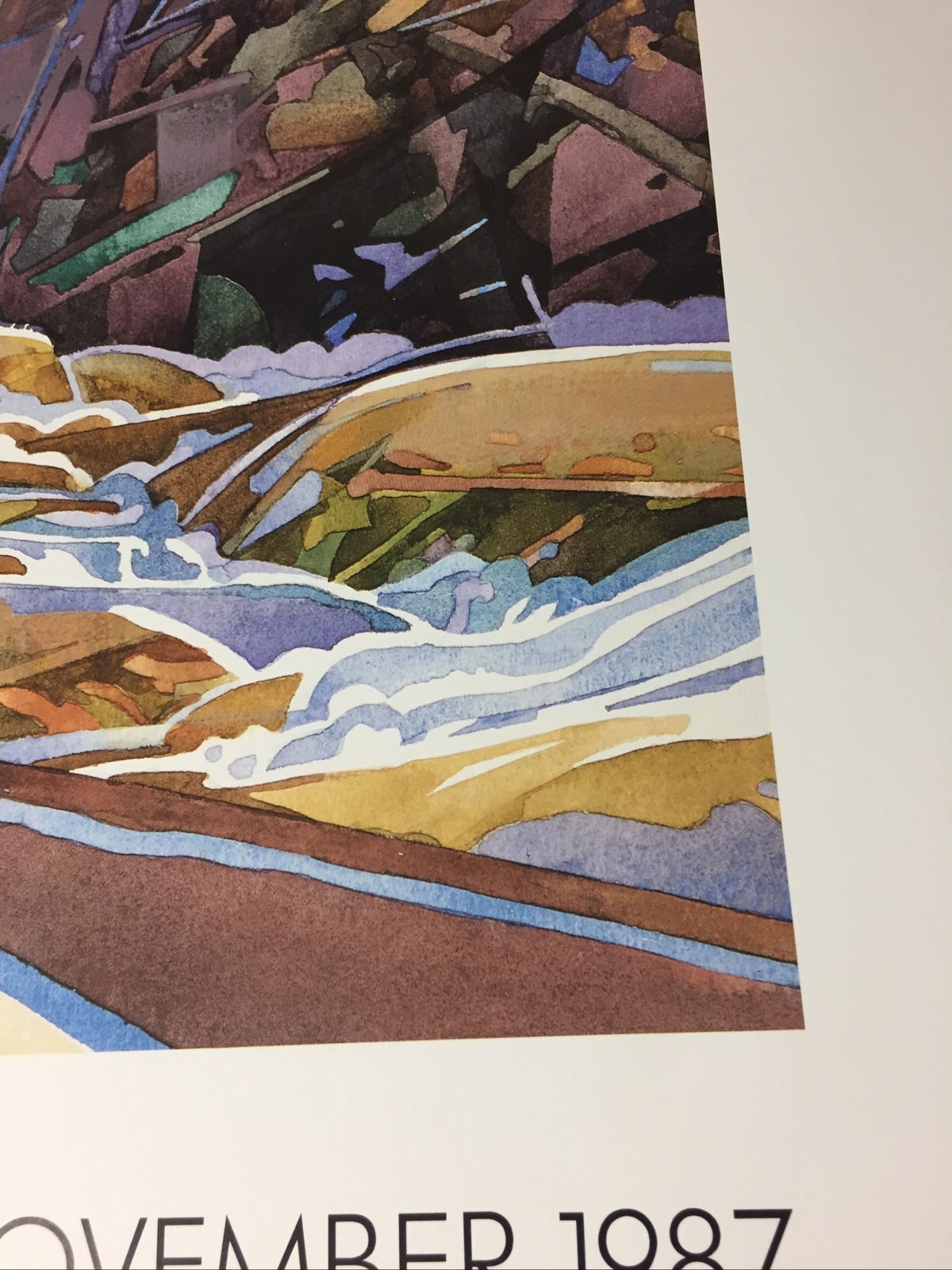Ed Maryon ,”Afternoon Stream”, Unsigned , Poster Unframed. Mint Condition.1987.