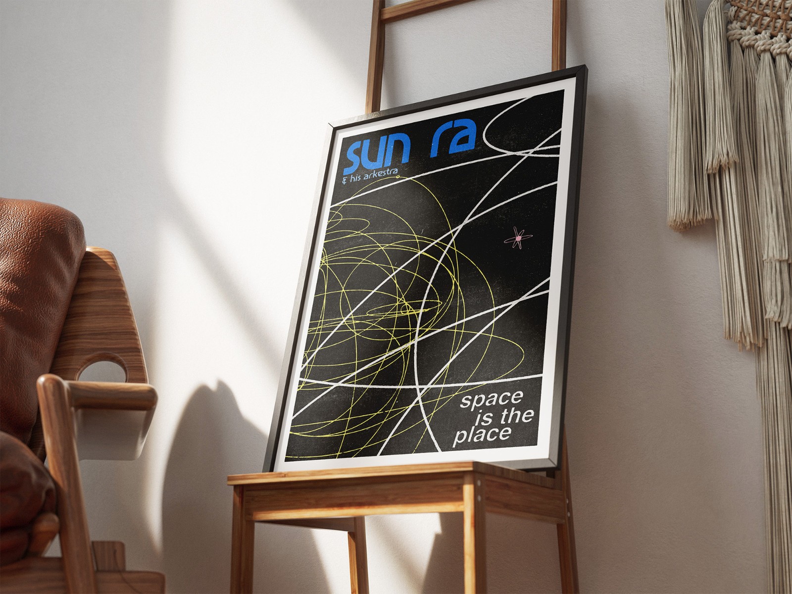 Sun Ra Space is the Place Poster | 70s Psychedelic Jazz Wall Art
