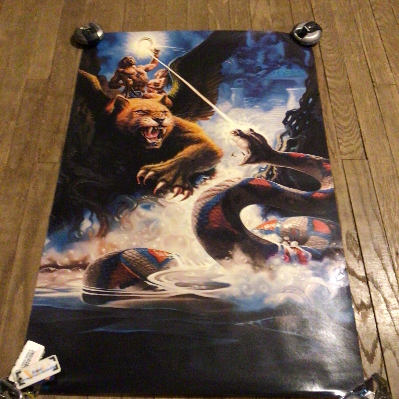 Original 1982 Western Graphics Corporation “Winged Cat” 32x21in *RARE*