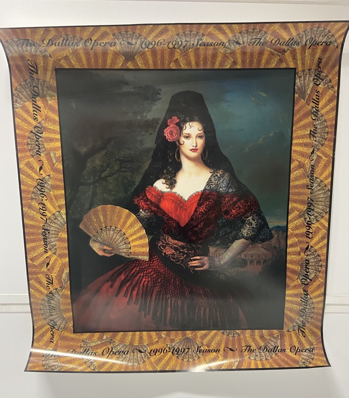 Dallas Opera Print Season 1996 – 1997 Poster Spanish woman