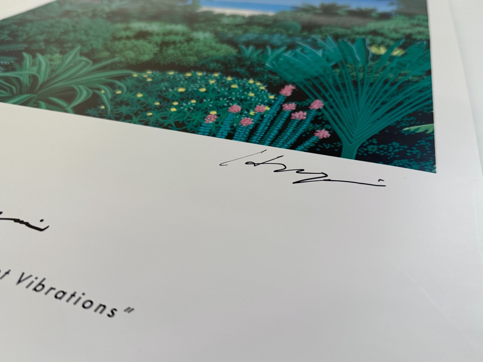 Hiroshi Nagai signed Poster A2 size