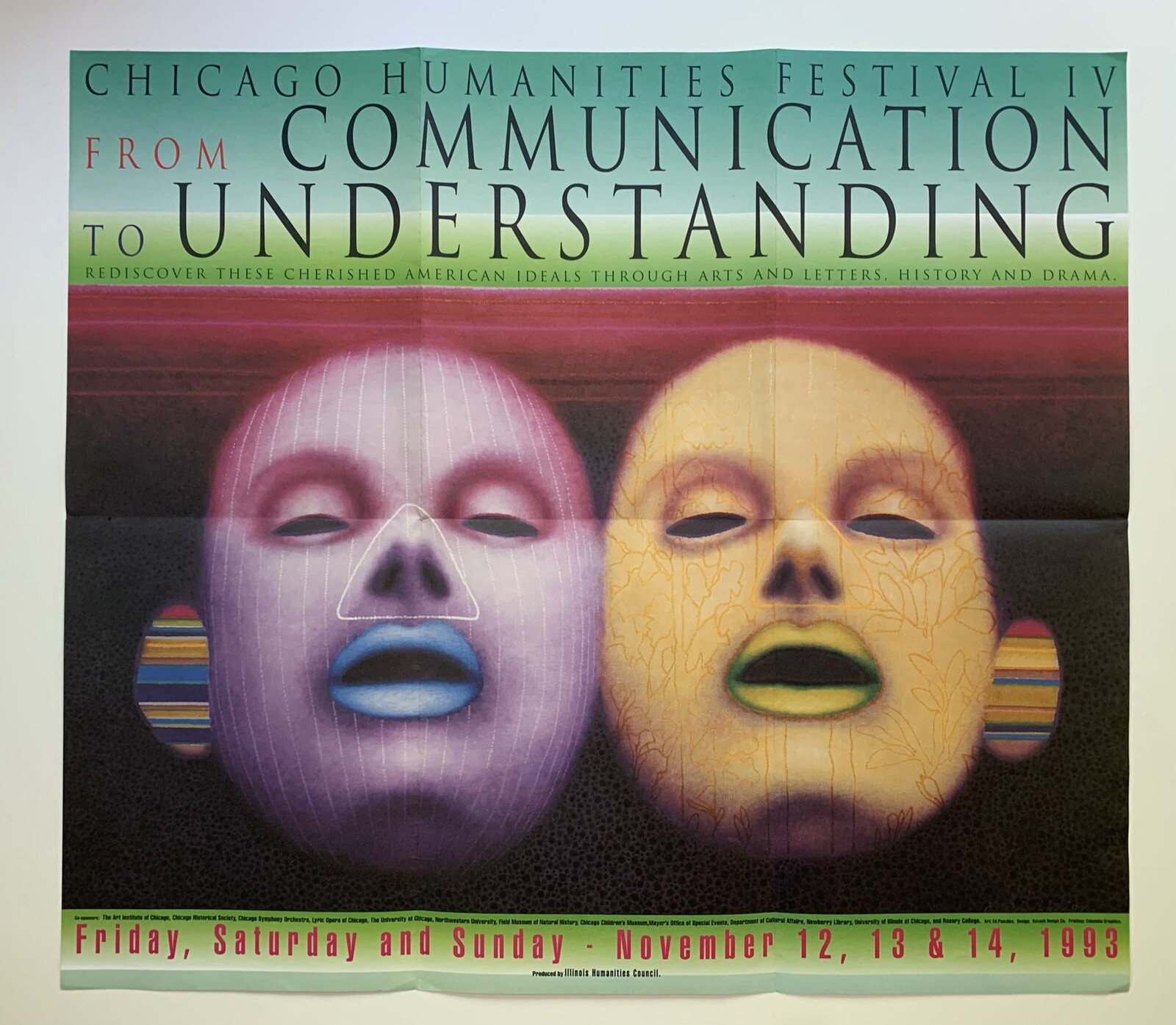 Ed Paschke Poster, Chicago Humanities Festival IV,  1993