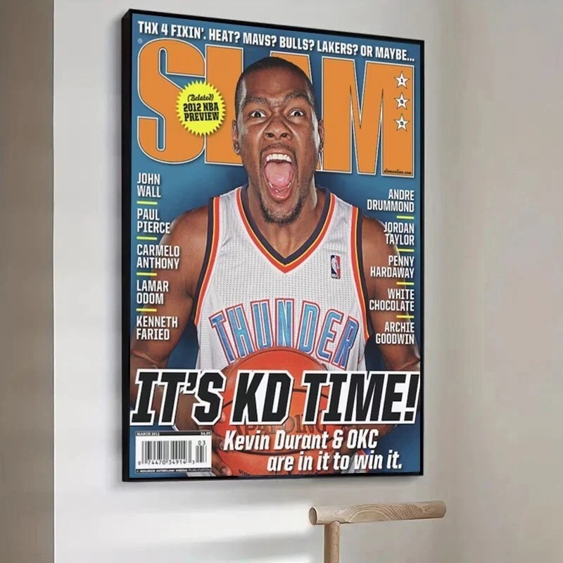 Kevin Durant OKC Thunder NBA SLAM Cover Poster