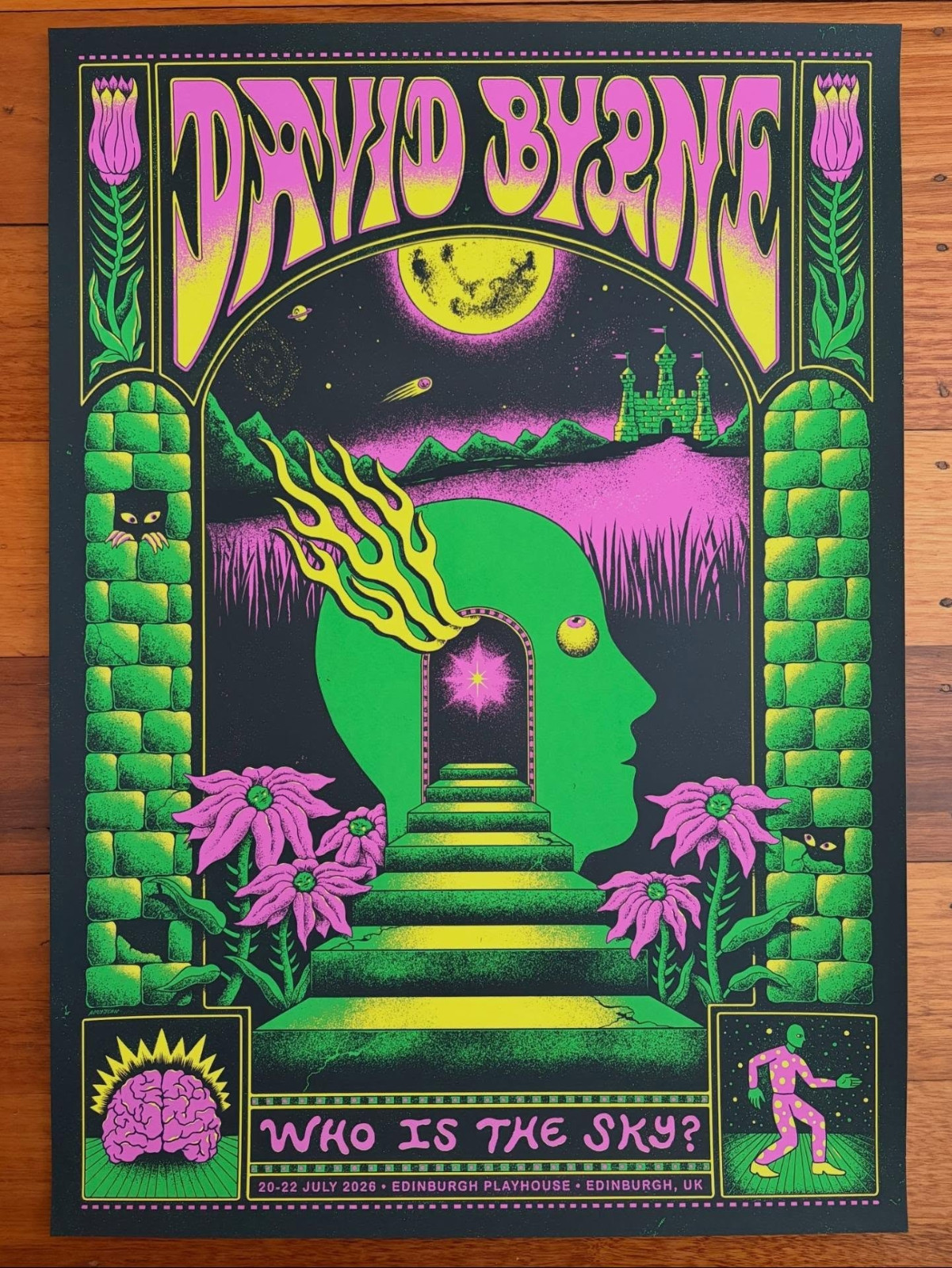 David Byrne Edinburgh Playhouse July 20 22, 2026 Poster