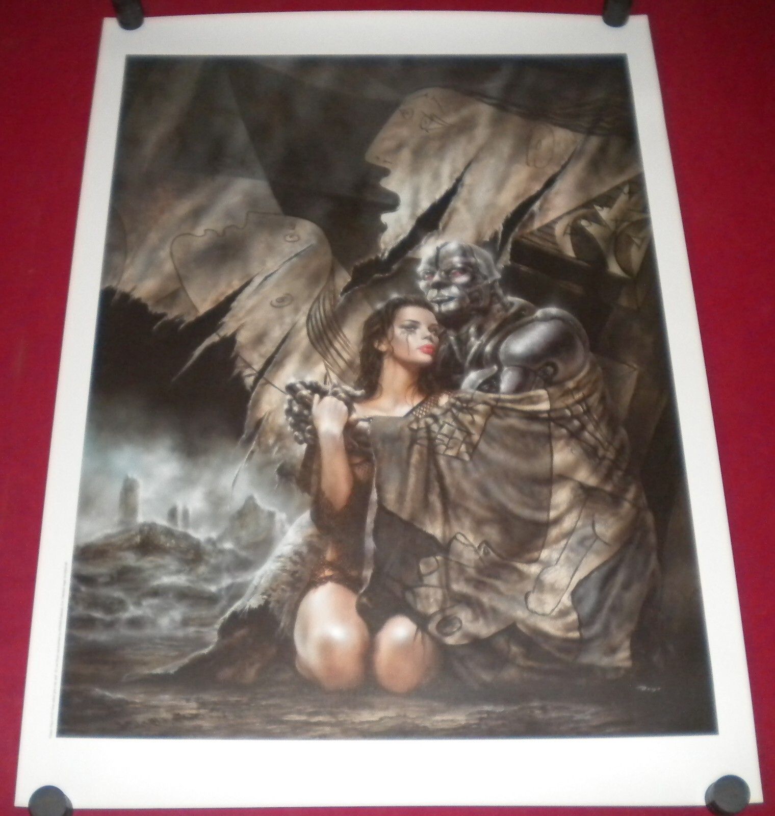 Gris sobre gris mas gris Luis Royo Collection Art Print Poster 19.5 x 27.5 Girl