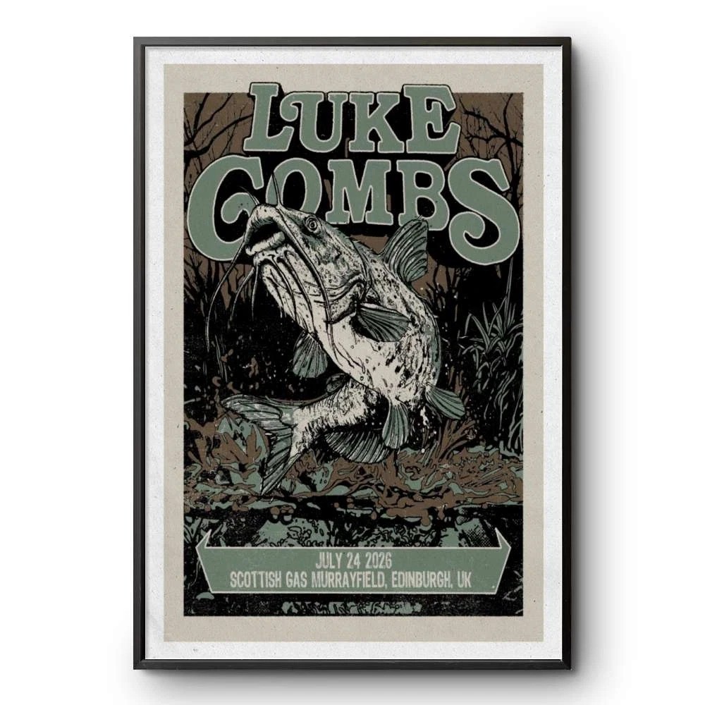 Luke Combs July 24 2026 Scottish Gas Murrayfield, Edinburgh, UK Poster