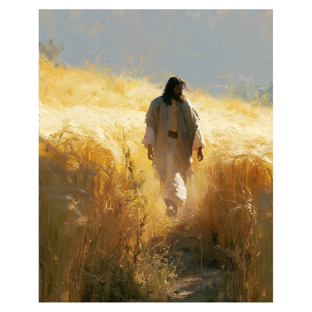 Spiritual Figure Impressionist Poster | Serene Wall Art | Living Room Decor