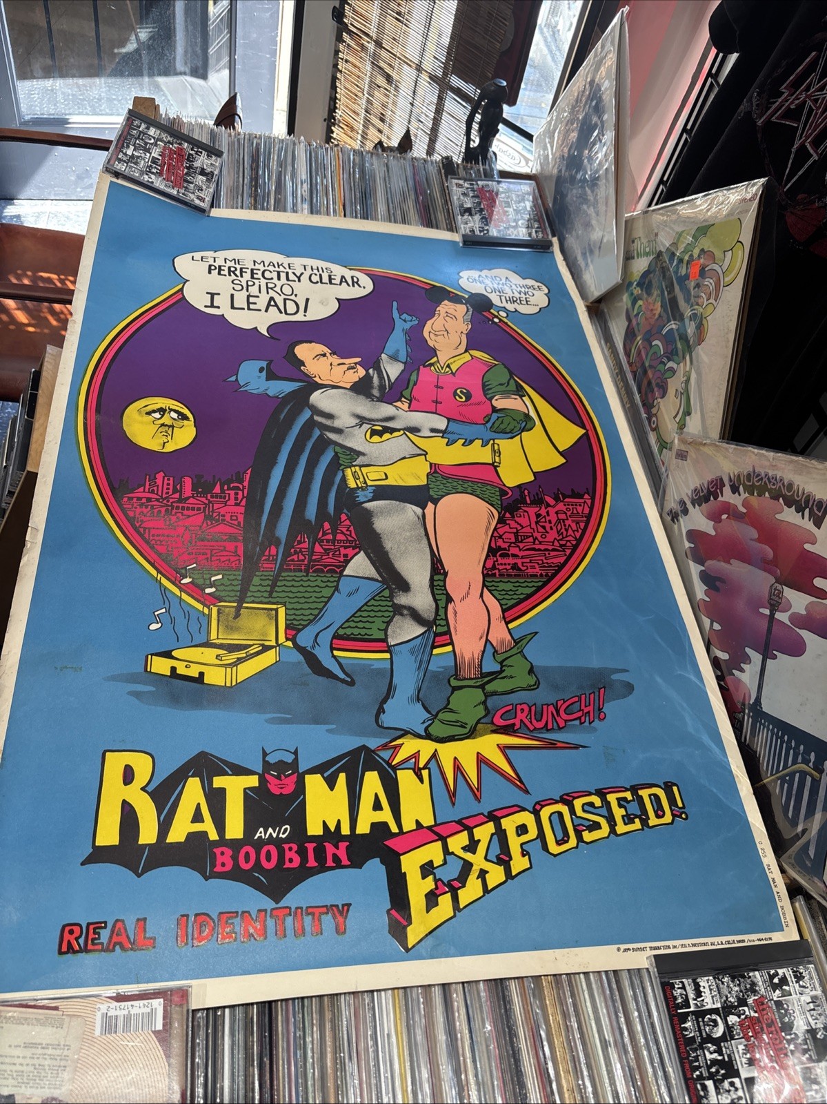 President Nixon Agnew Ratman & Bobbin Political Poster Batman Robin 35×23 RR2-21