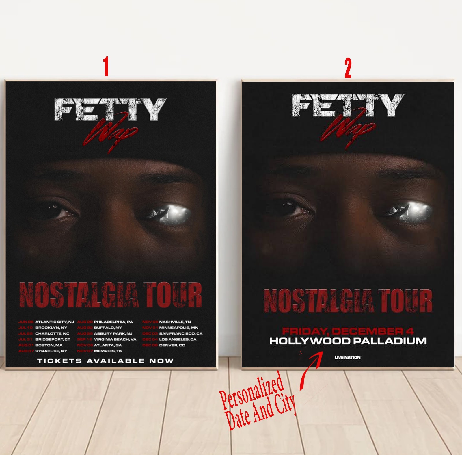 Custom Fetty Wap’s Nostalgia Tour 2026 Poster
