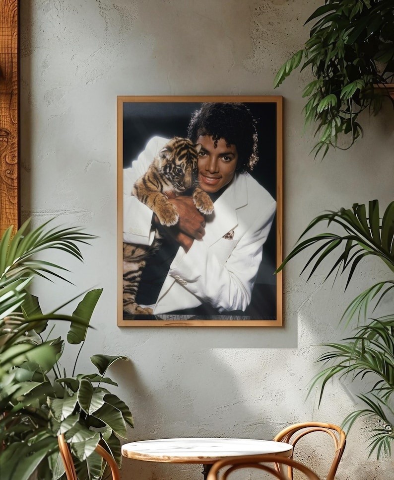 Michael Jackson Poster, King of Pop Wall Art, Vintage Celebrity Print