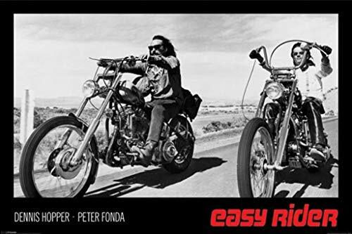 Easy Rider Dennis Hopper Peter Fonda Motorcycle Movie Laminated Poster 36×24