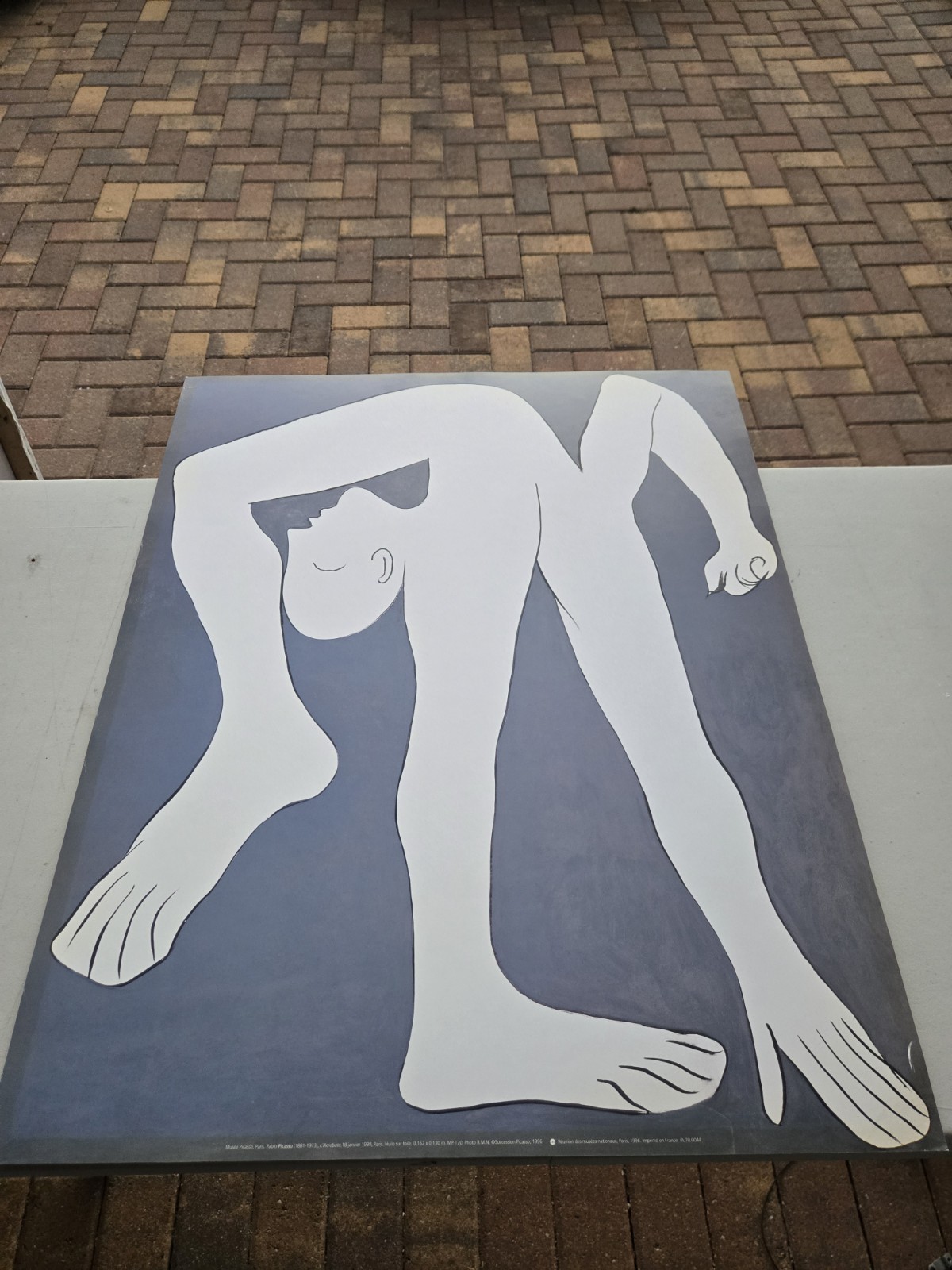 Pablo Picasso “L’Acrobate” Musee Picasso, Paris 1996 Poster On Board France Rare