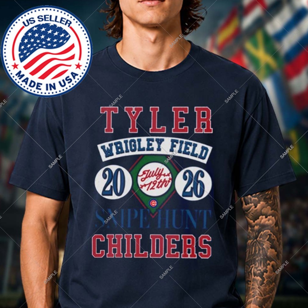 Tyler Childers Chicago IL Wrigley Field Chicago IL July 12 2026 Navy T-Shrt