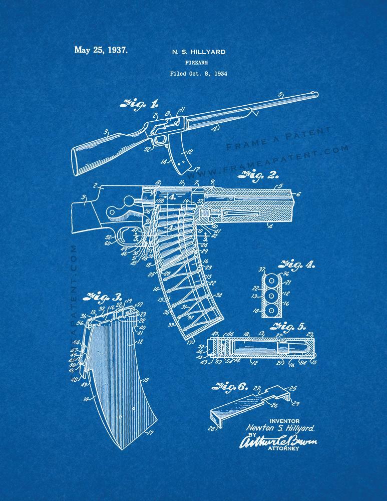 Firearm Patent Print Blueprint