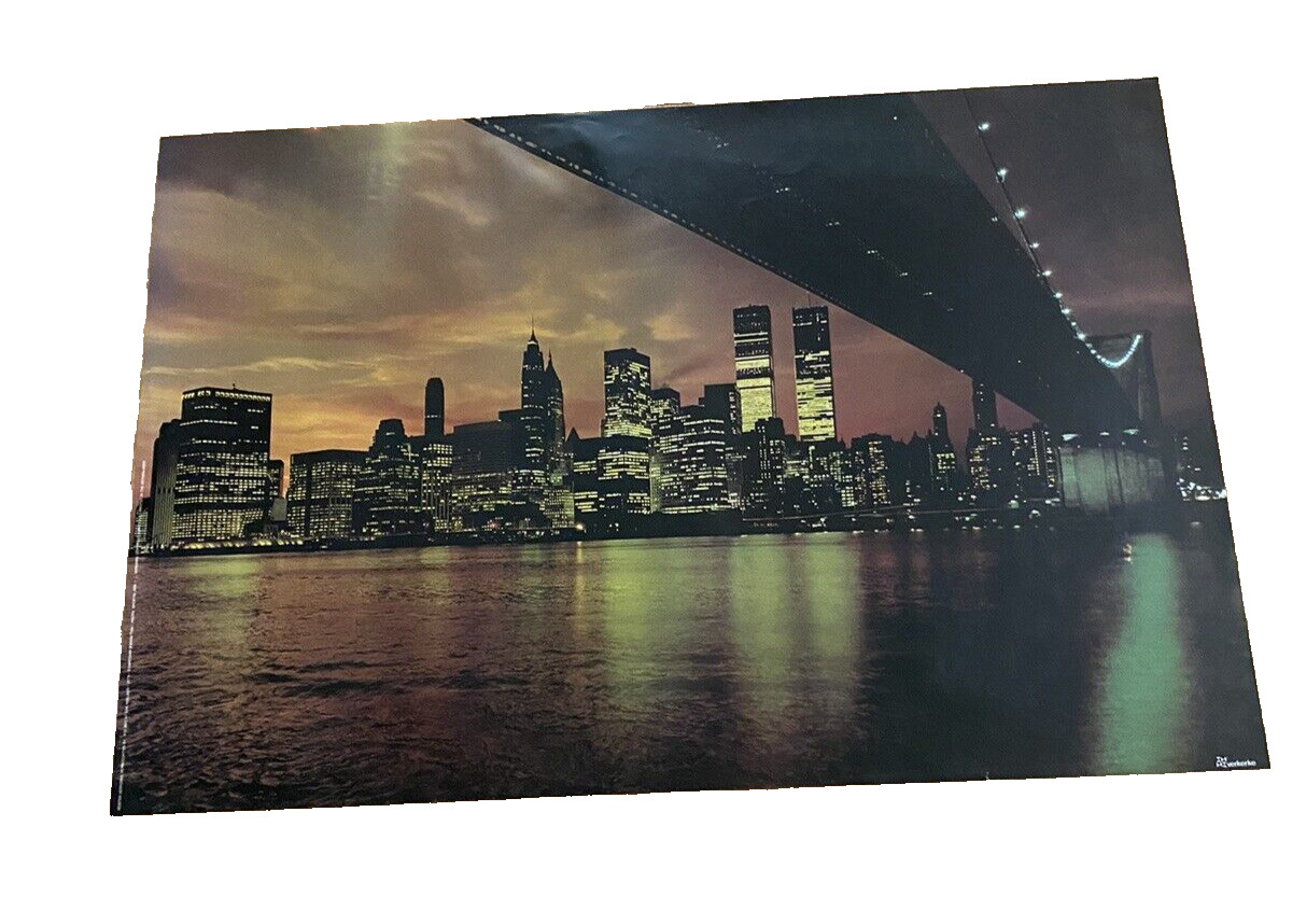 Poster VERKERKE 1980’s 6179 Downtown Mahattan NY Poster 36″X 24″Rare