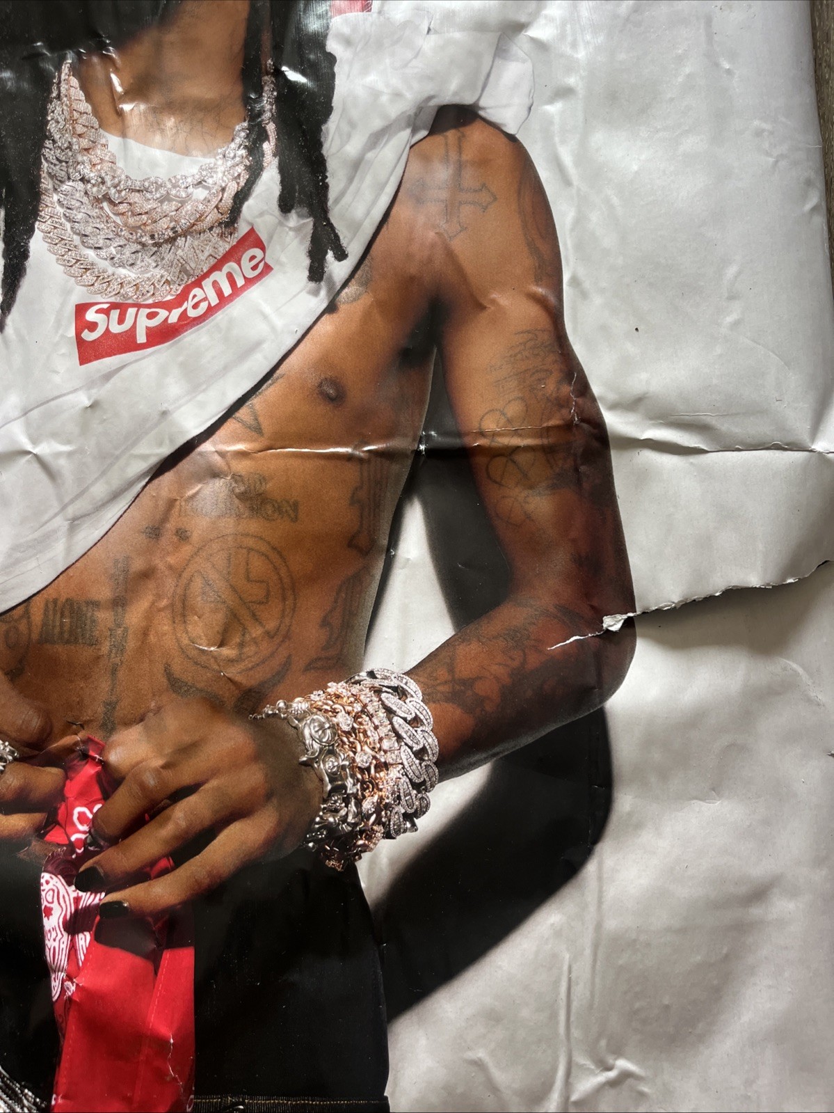 supreme playboi carti box logo 2025 RARE poster wheat NEW original 100%