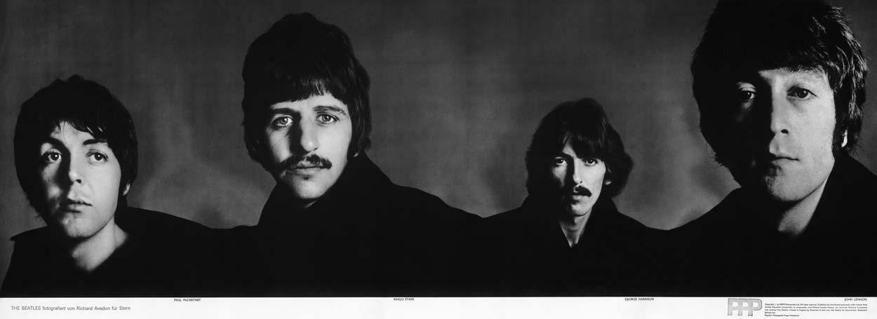 BEATLES BANNER RICHARD AVEDON DONE IN 1967 16 x 40 ORIGINAL