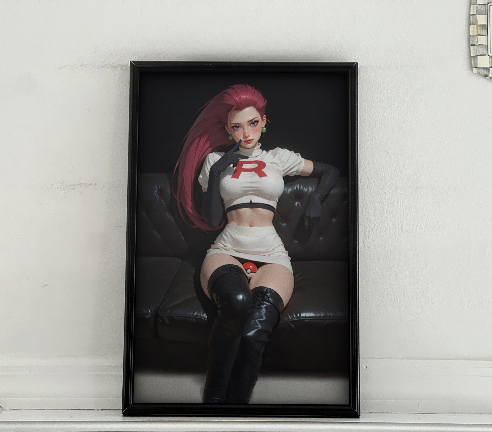 Pokémon Team Rocket Jessie Pinup Girl Poster