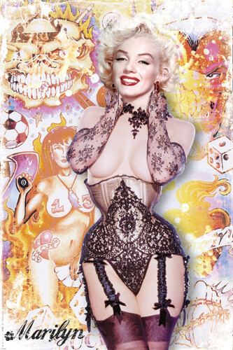 MARILYN MONROE POSTER Sexy Tattoo Graffiti 4 RARE HOT NEW 20×30 -PW0