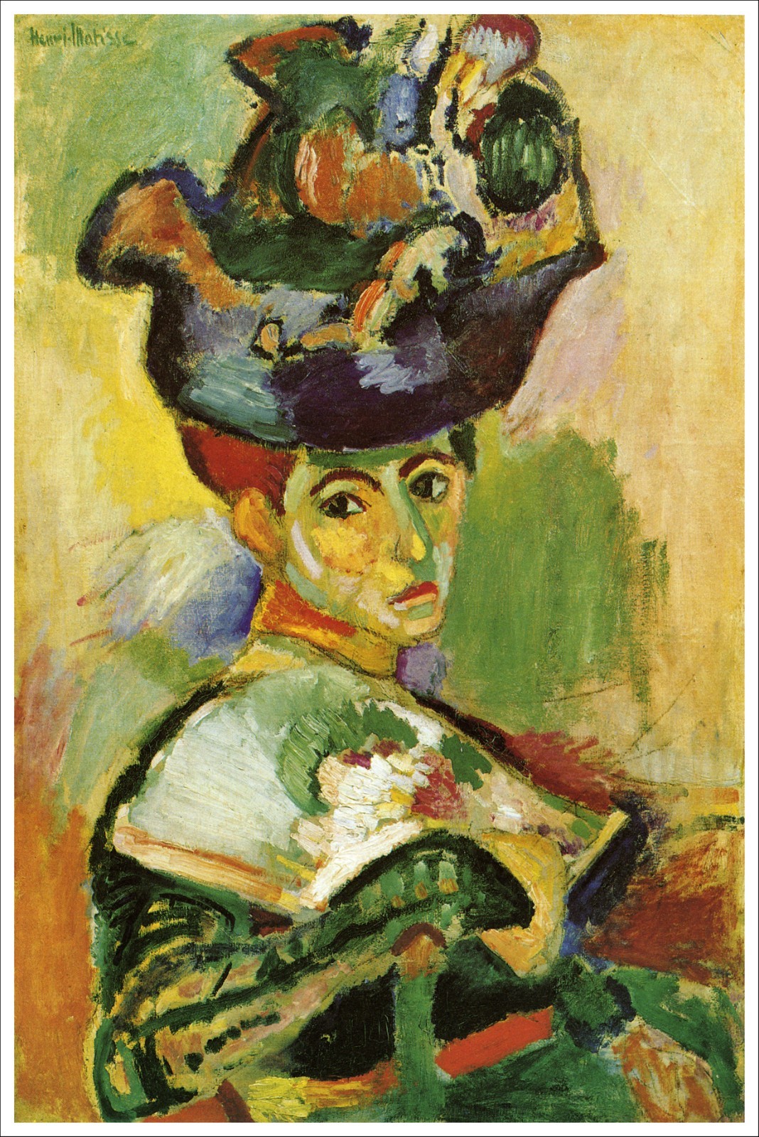 Artist Henri Matisse Poster Print of Painting The Woman with The Hat