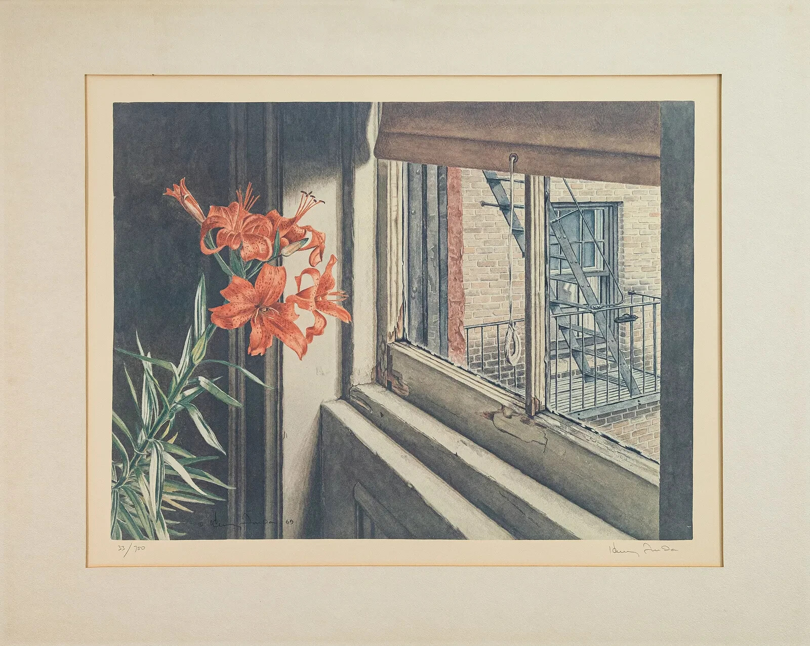 Celebrity Art – Henry Fonda “Third Floor, Rear” Signed Lithograph 33/750 24×30!!