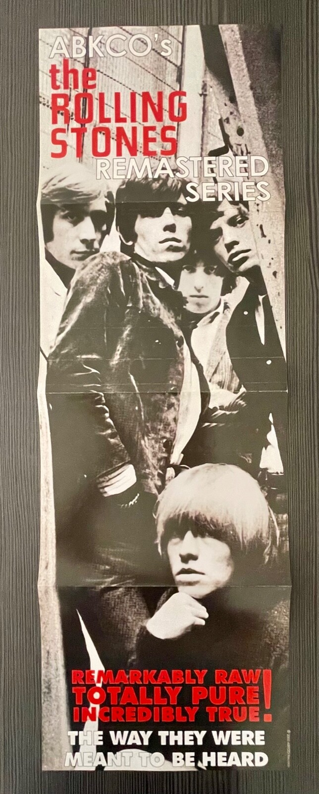 Rolling Stones Promo Poster, Size: 11×33,5 (in), 28×85 (cm)